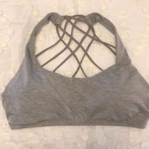 Gray Wishlist bralette with back details